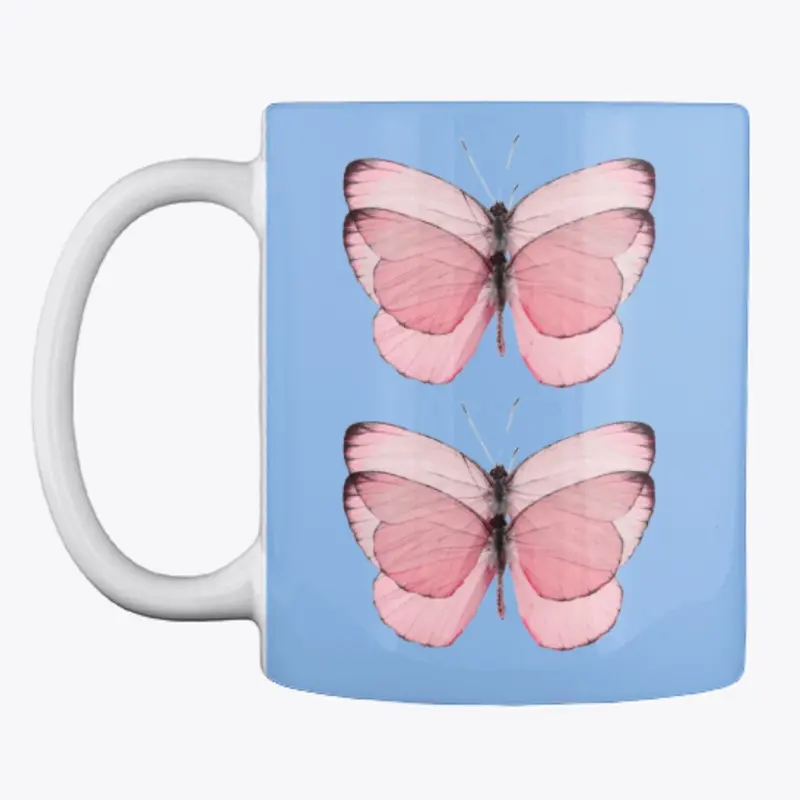 Pale Pink Butterflies